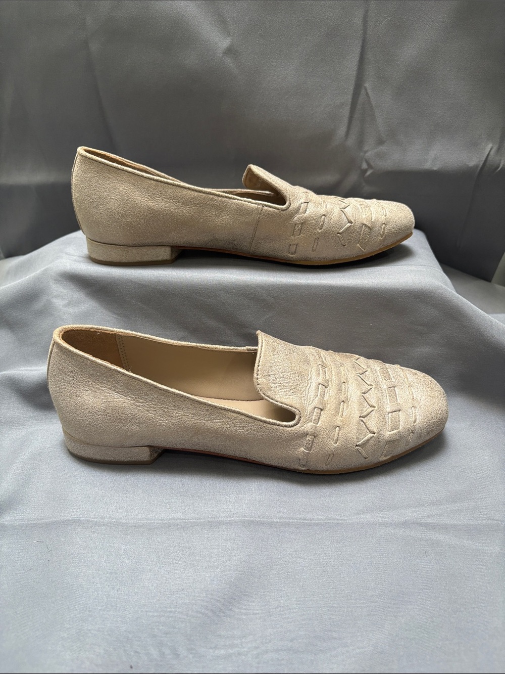 Donald J. Pliner “Haylie” Woven Leather Loafer Flat Sz 6.5